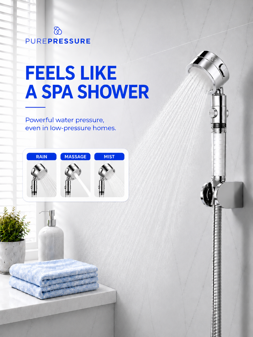 PurePressure™ Filtered Showerhead
