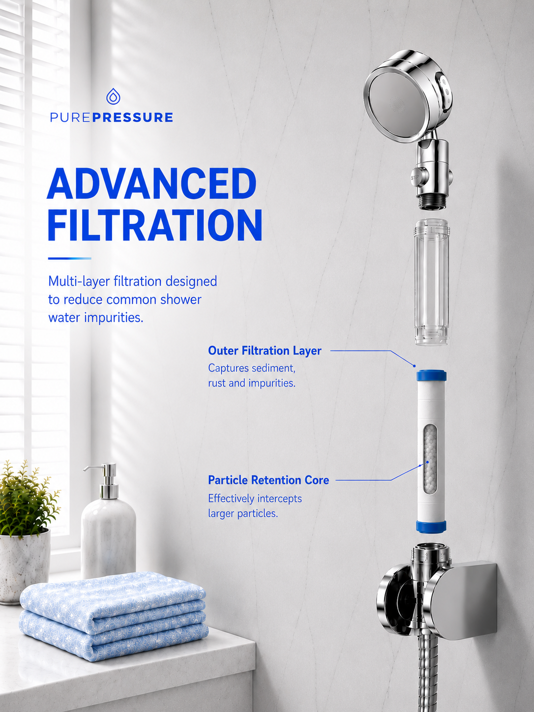 PurePressure™ Filtered Showerhead