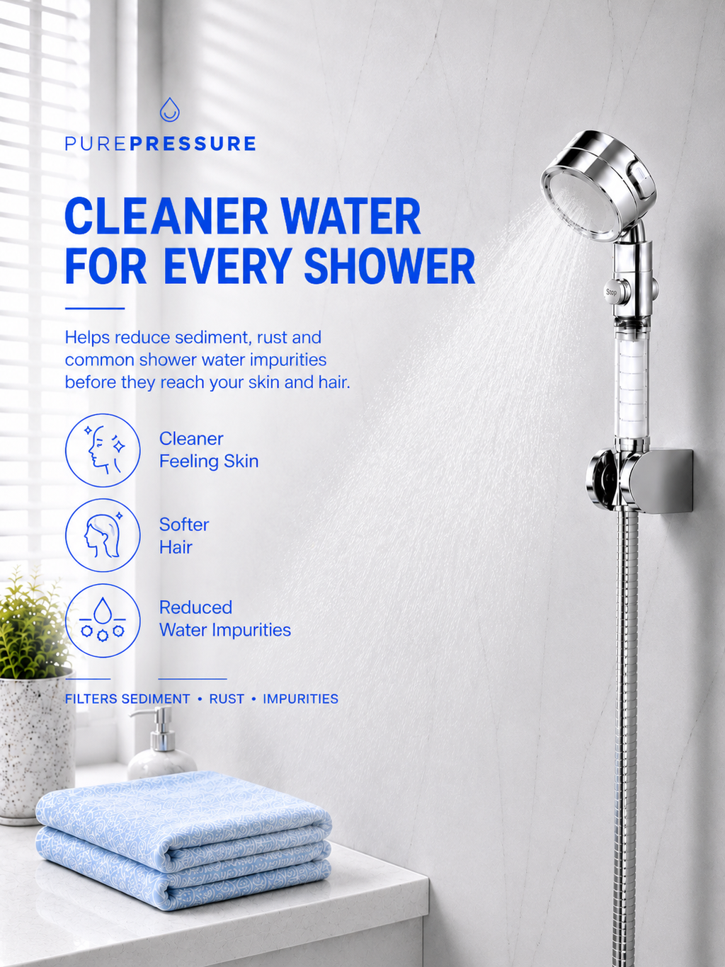 PurePressure™ Filtered Showerhead