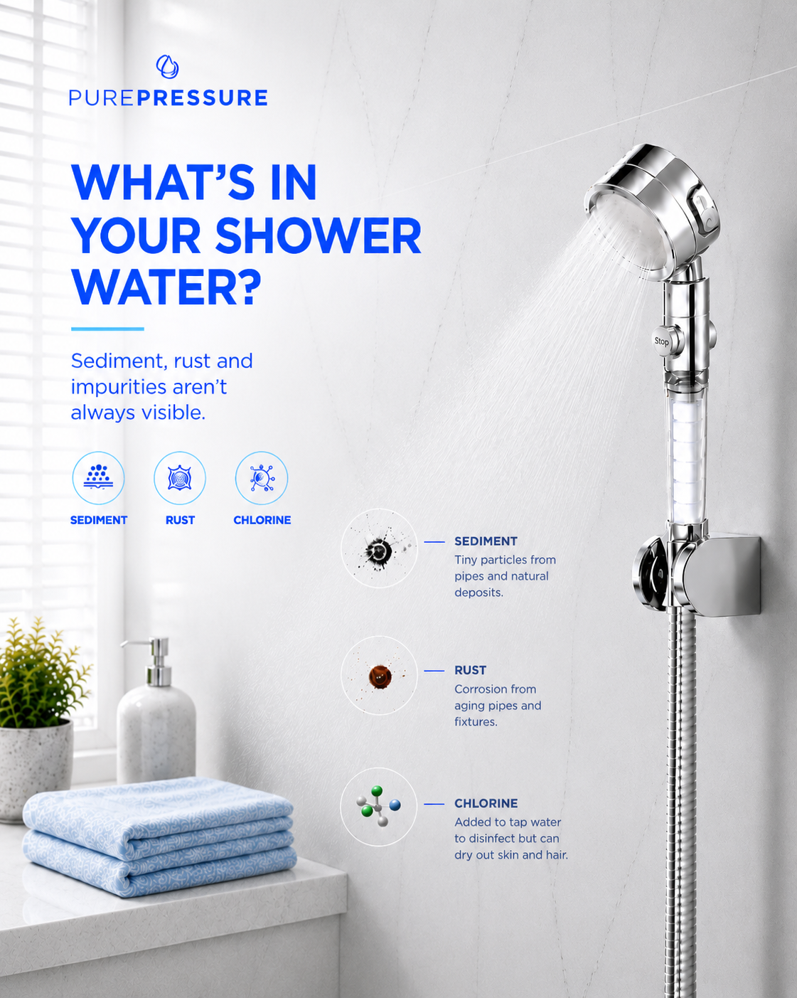 PurePressure™ Filtered Showerhead